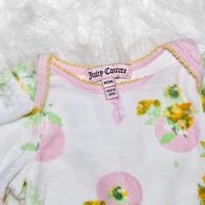 White & Pink Polka Dot Juicy Couture Coverall